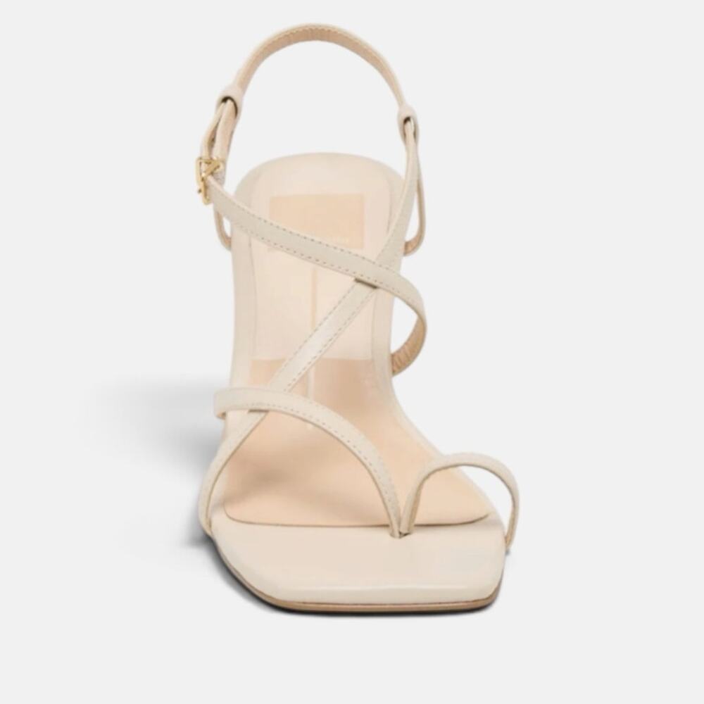 Dolce Vita Womens Aylee Toe-Ring Strappy Sculpted Wedge Sandals Cream Size 7 NIB - Picture 5 of 9